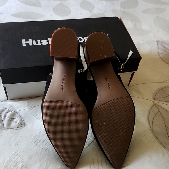 Black Suede Slingbacks - Picture 2 of 4